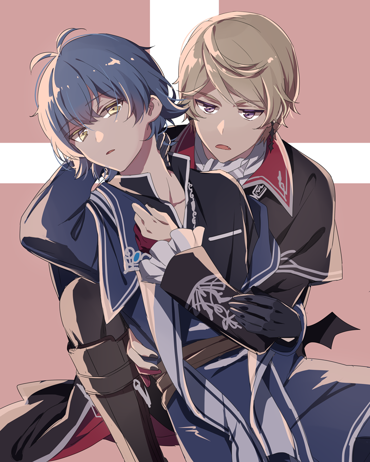 kagemiya kei and shido akira (dankira!!!) drawn by riku_(melty_drop)