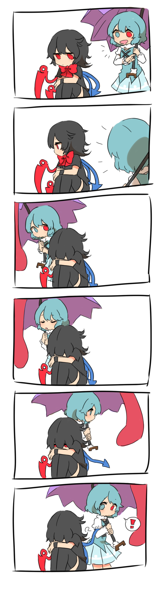tatara kogasa and houjuu nue (touhou) drawn by misha_(hoongju)
