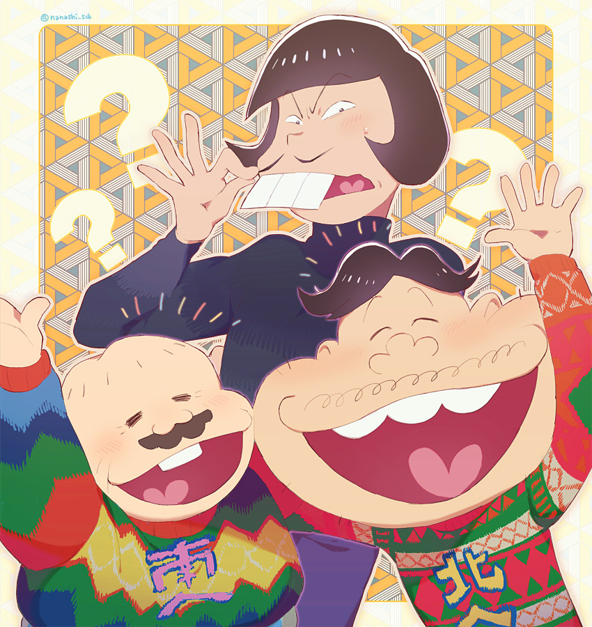 iyami, dekapan, and dayoon (osomatsu and 1 more) drawn by show_chiku-by