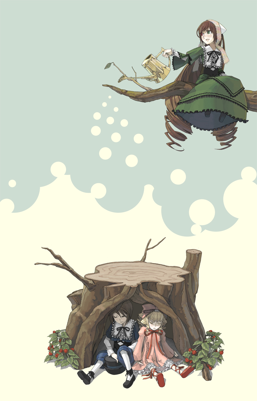 suiseiseki, souseiseki, and hinaichigo (rozen maiden) drawn by nopiii