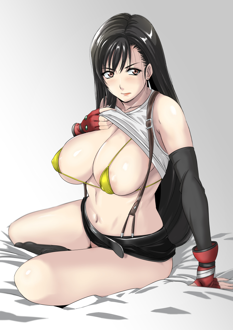 tifa lockhart (final fantasy and 1 more) drawn by minpei_ichigo