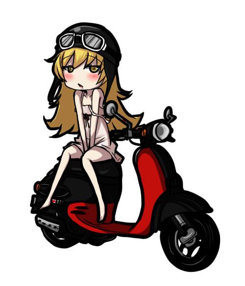 oshino shinobu (monogatari and 1 more) drawn by just_another_kunkun