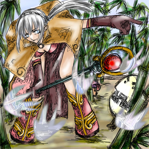 mage, poison spore, and eggyra (ragnarok online) drawn by pazy