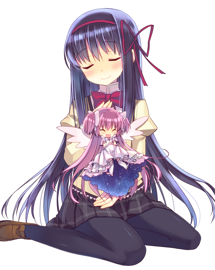 akemi homura, kaname madoka, and ultimate madoka (mahou shoujo madoka magica) drawn by tahya