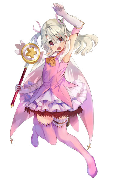 illyasviel von einzbern, prisma illya, and magical ruby (fate and 1 more) drawn by rk_(hatchiji)