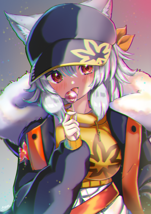 kirisame marisa and inubashiri momiji (touhou and 1 more) drawn by onomiya