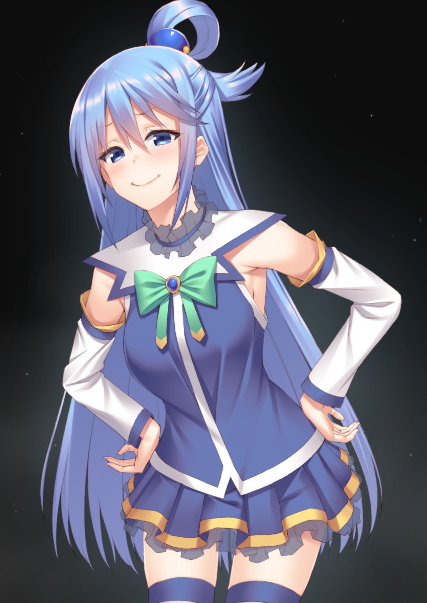 aqua (kono subarashii sekai ni shukufuku wo!) drawn by mikazuchi_zeus
