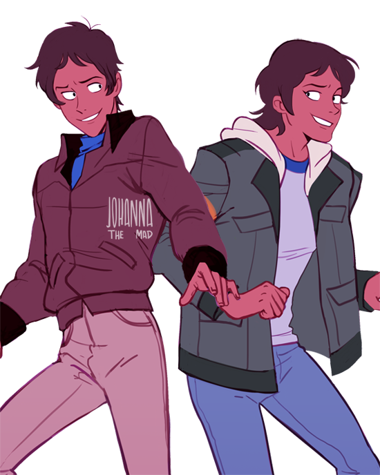 lance and kurogane isamu (voltron and 1 more) drawn by johannathemad