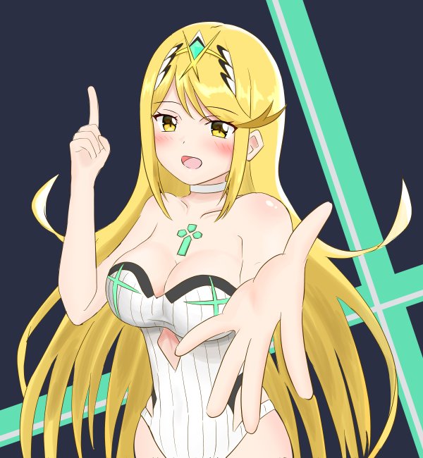 mythra (xenoblade chronicles and 1 more) drawn by nemunemu_semi