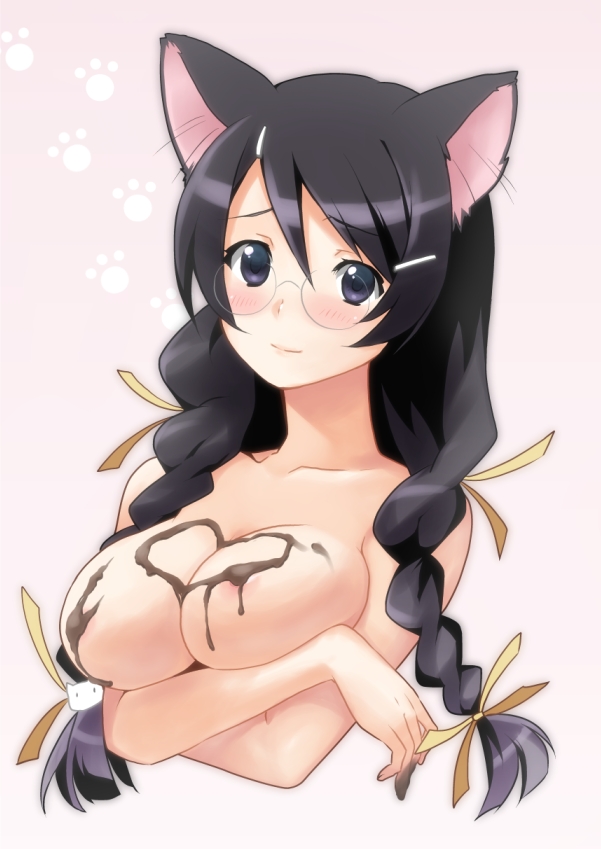hanekawa tsubasa (monogatari and 2 more) drawn by ekra