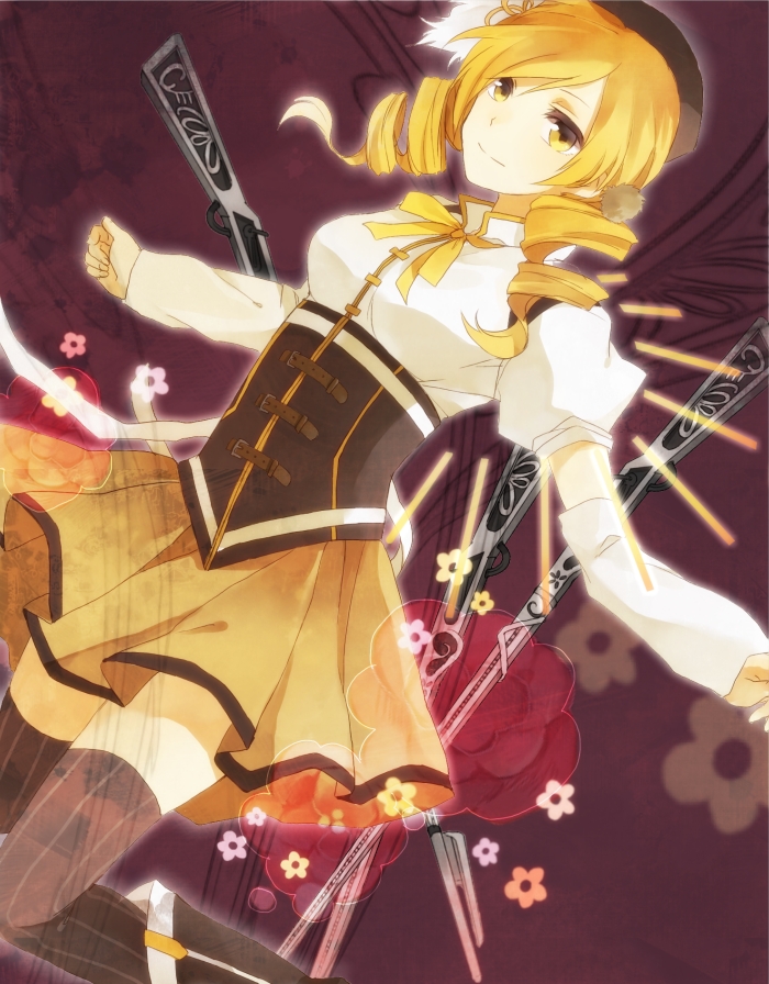 tomoe mami (mahou shoujo madoka magica) drawn by zarutsu