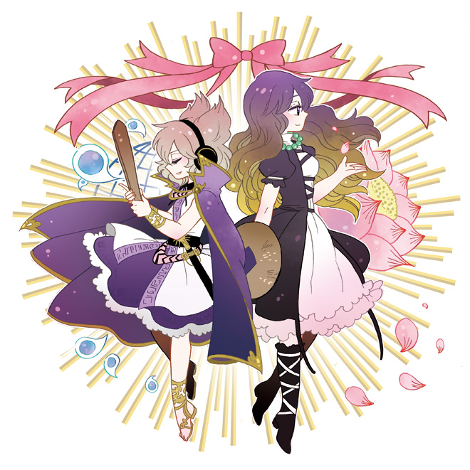 hijiri byakuren and toyosatomimi no miko (touhou) drawn by mashuu_masaki