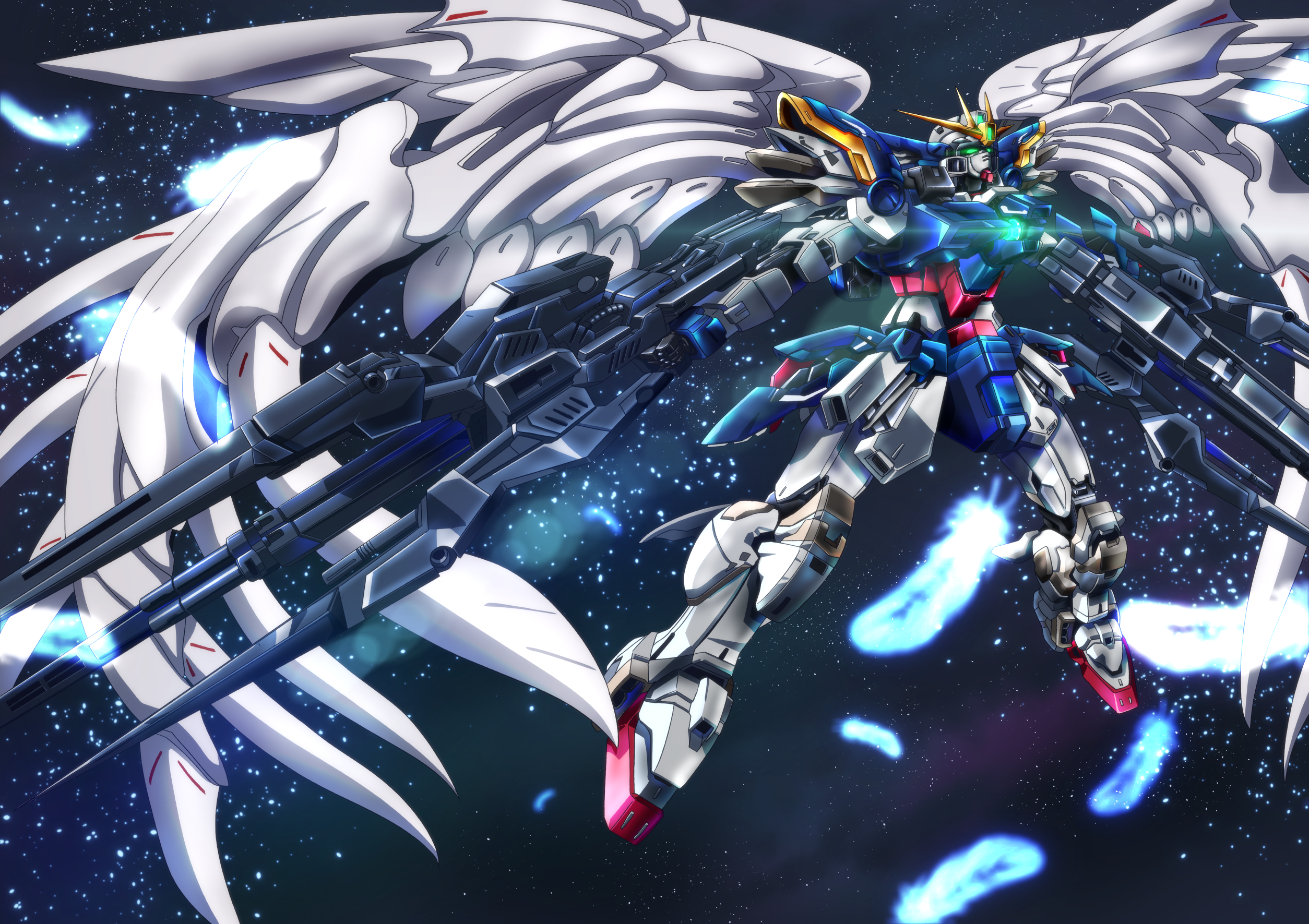 Wing Gundam Zero Custom Gundam And 2 More Drawn By Tyuuboutyauyo Danbooru