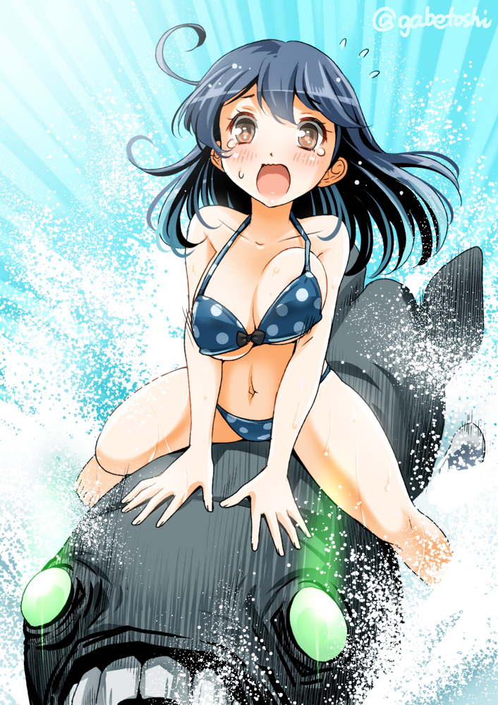 ushio and i-class destroyer (kantai collection) drawn by sogabe_toshinori