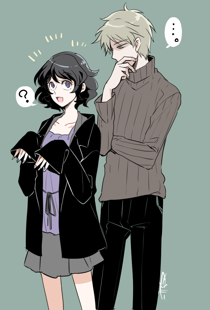 atou haruki and yanagi nina (saibou shinkyoku) drawn by mimura_tokusa