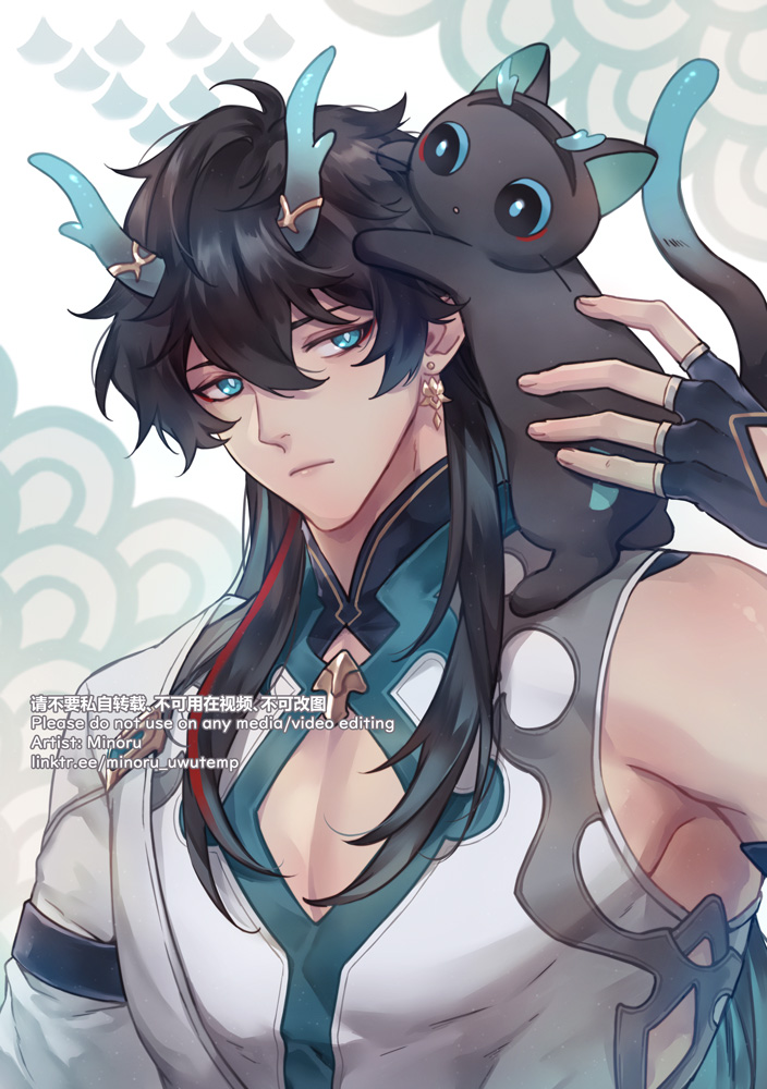 dan heng (honkai and 1 more) drawn by minoru_(minoru_uwutemp)