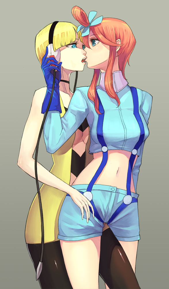skyla and elesa (pokemon and 1 more) drawn by hidezi
