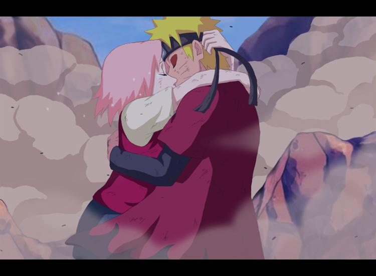 haruno sakura and uzumaki naruto (naruto and 1 more) drawn by ladygt93