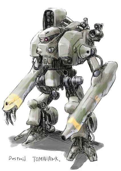 tomahawk (macross and 2 more) drawn by ugai_yuichi