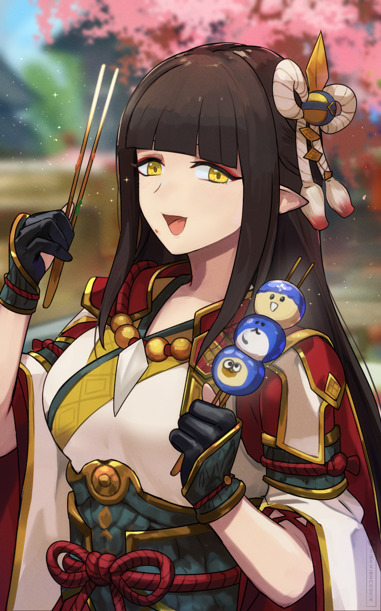 hinoa (monster hunter and 1 more) drawn by hsin