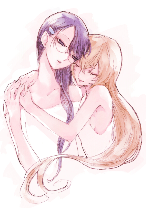 tsukikage yuri and myoudouin itsuki (precure and 1 more) drawn by chiyo_(rotsurechiriha)
