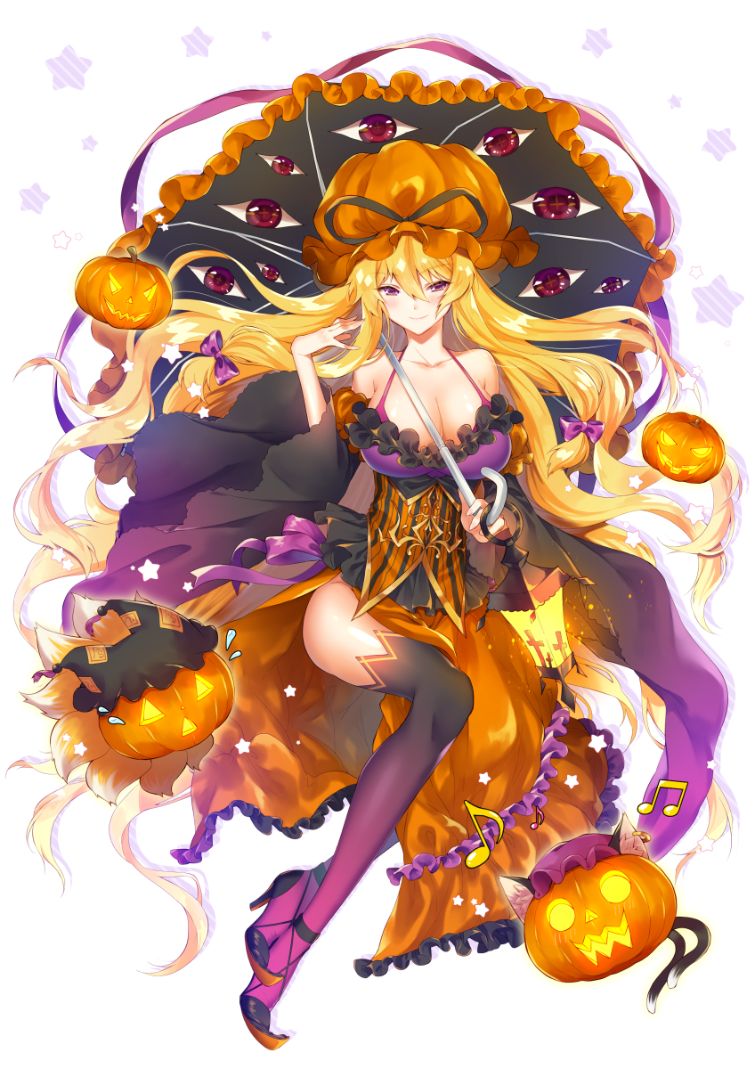 yakumo yukari, yakumo ran, and chen (touhou) drawn by kirisita