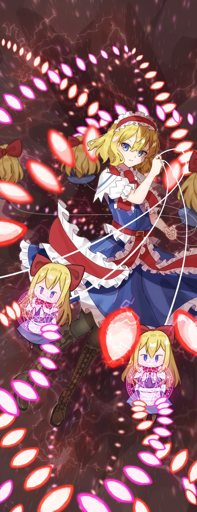 alice margatroid and shanghai doll (touhou) drawn by burumiru