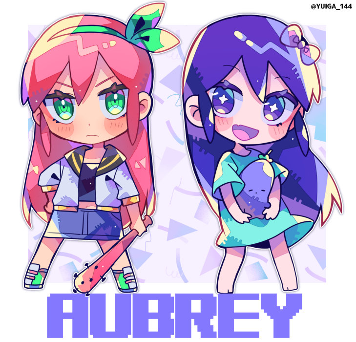 aubrey and mr. plantegg (omori) drawn by yuusuke-kun