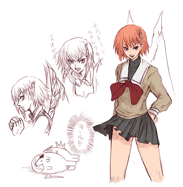 aramaki scaltinof, juju, and almira (tokimeki memorial and 3 more) drawn by kara_(color)