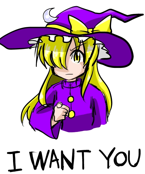 kirisame marisa and uncle sam (touhou and 1 more) drawn by miera