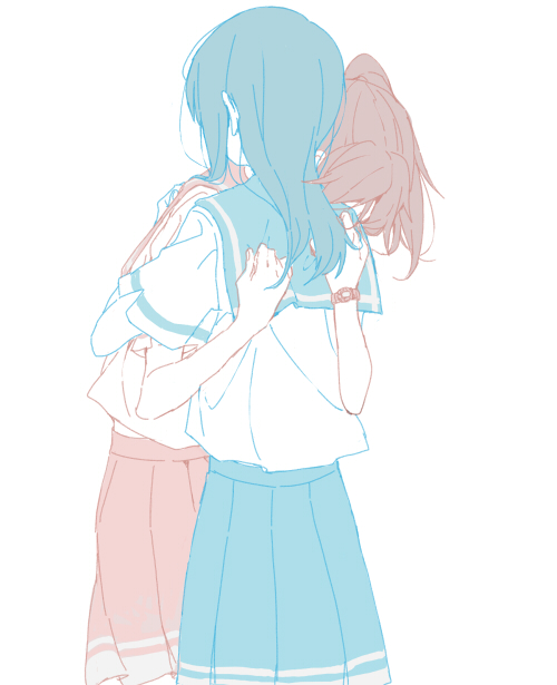 yoroizuka mizore and kasaki nozomi (hibike! euphonium and 1 more) drawn by ree_(re-19)
