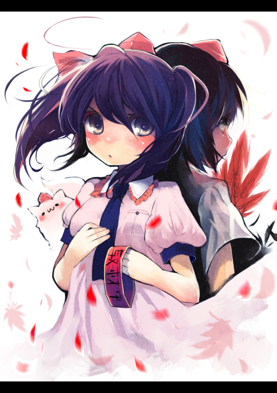shameimaru aya, inubashiri momiji, and himekaidou hatate (touhou) drawn by htm_(gixig)