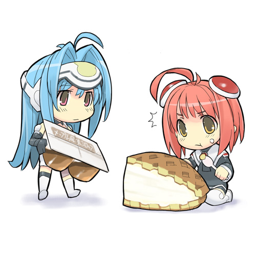 kos-mos and momo mizrahi (xenosaga and 1 more) drawn by kizaki_(volvox)
