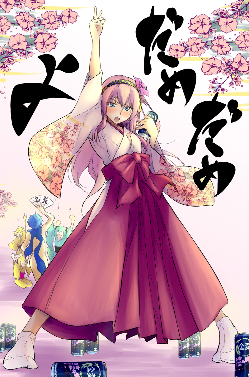 hatsune miku, kagamine rin, kagamine len, megurine luka, and kaito (vocaloid) drawn by daiki