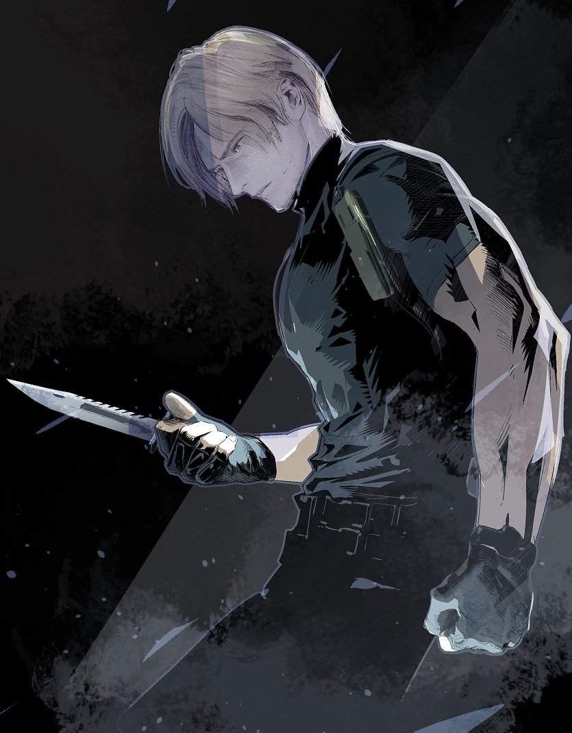 leon s. kennedy (resident evil and 1 more) drawn by cofffee