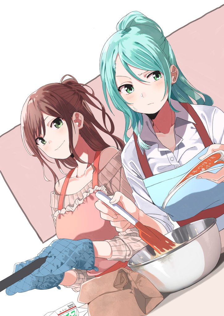 hikawa sayo and imai lisa (bang dream!) drawn by amu_(258shin)