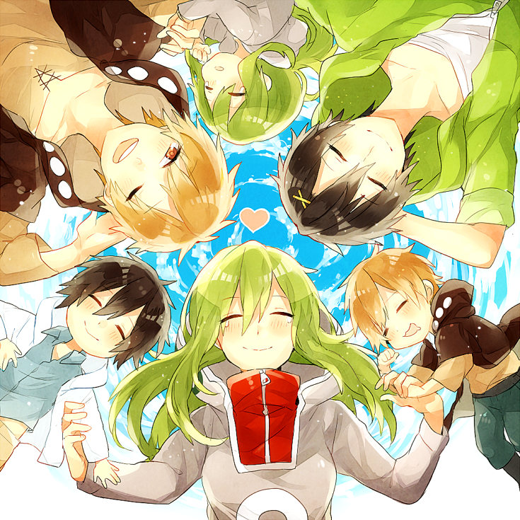 kido tsubomi, kano shuuya, and seto kousuke (kagerou project) drawn by waltz_(tram)