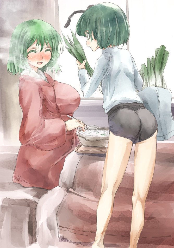 kazami yuuka and wriggle nightbug (touhou) drawn by yohane