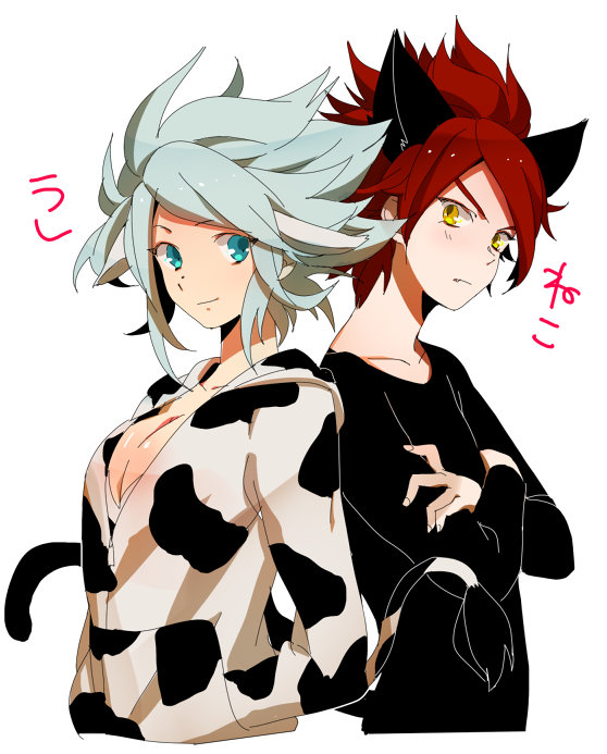 nagumo haruya and suzuno fuusuke (inazuma eleven) drawn by hinabu