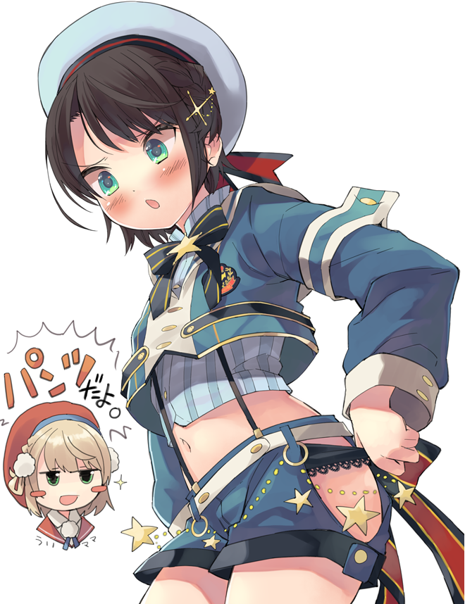 oozora subaru and shigure ui (hololive and 1 more) drawn by taker_(flamestorm)