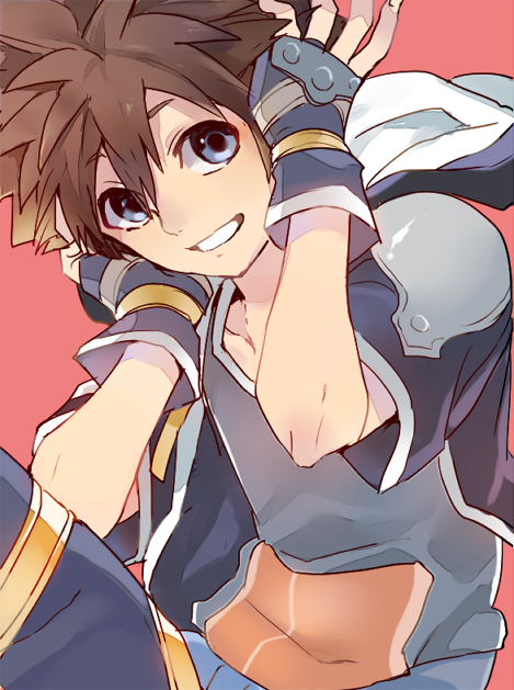 sora (kingdom hearts and 1 more) drawn by umidesuyo