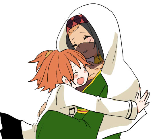 fujimaru ritsuka and siduri (fate and 1 more) drawn by yoichi_(umagoya)
