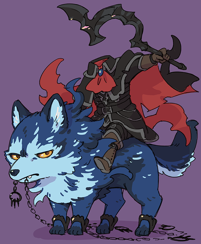 lobo and hessian (fate and 1 more) drawn by isshoku_(shiki)