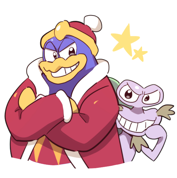 king dedede and escargon (kirby and 1 more) drawn by dede_(qwea_00000)