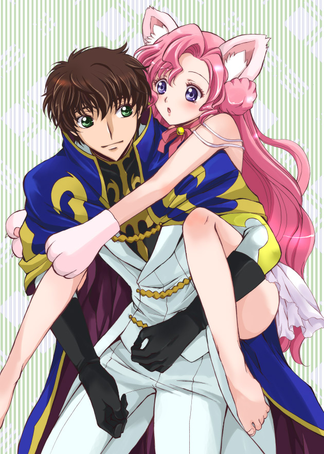 kururugi suzaku and euphemia li britannia (code geass) drawn by akina_tsukako