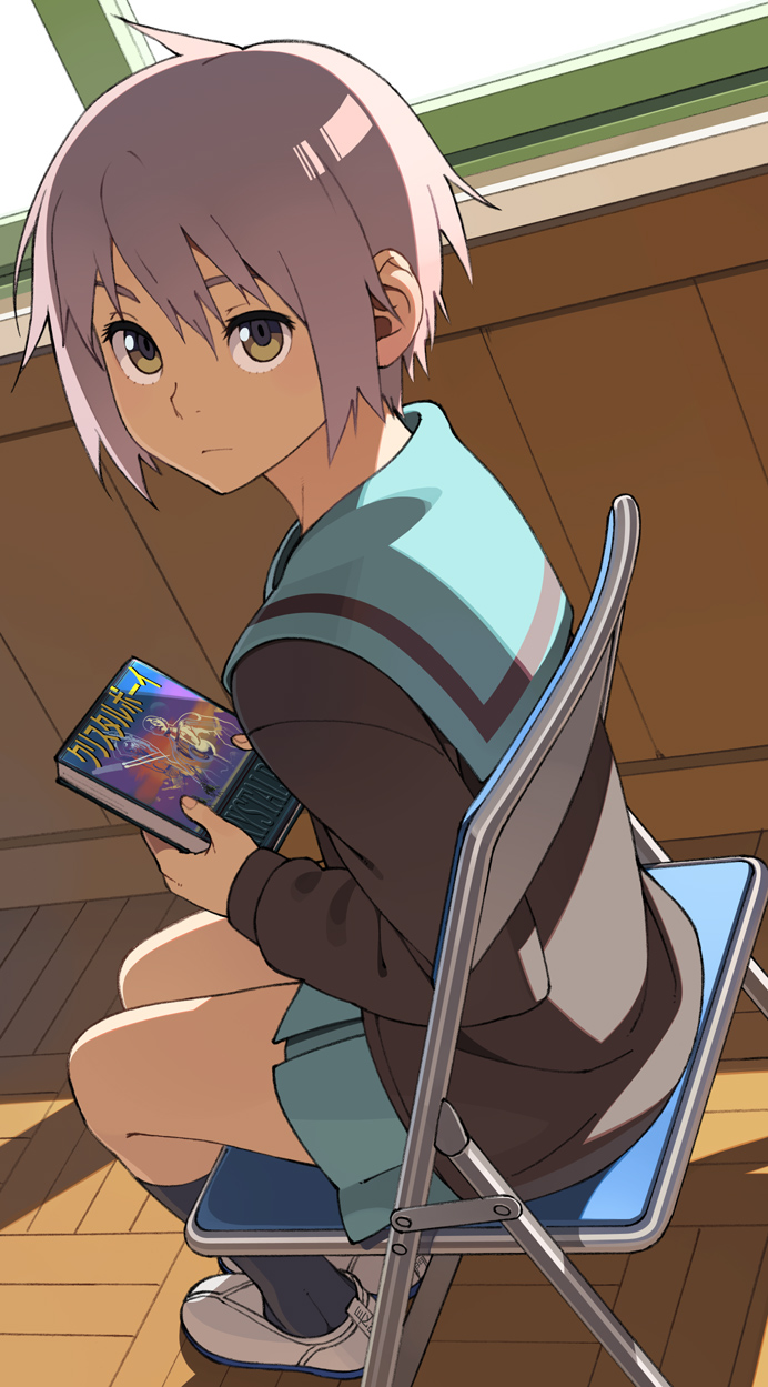 nagato yuki and crystal boy (suzumiya haruhi no yuuutsu and 1 more) drawn by go_robots