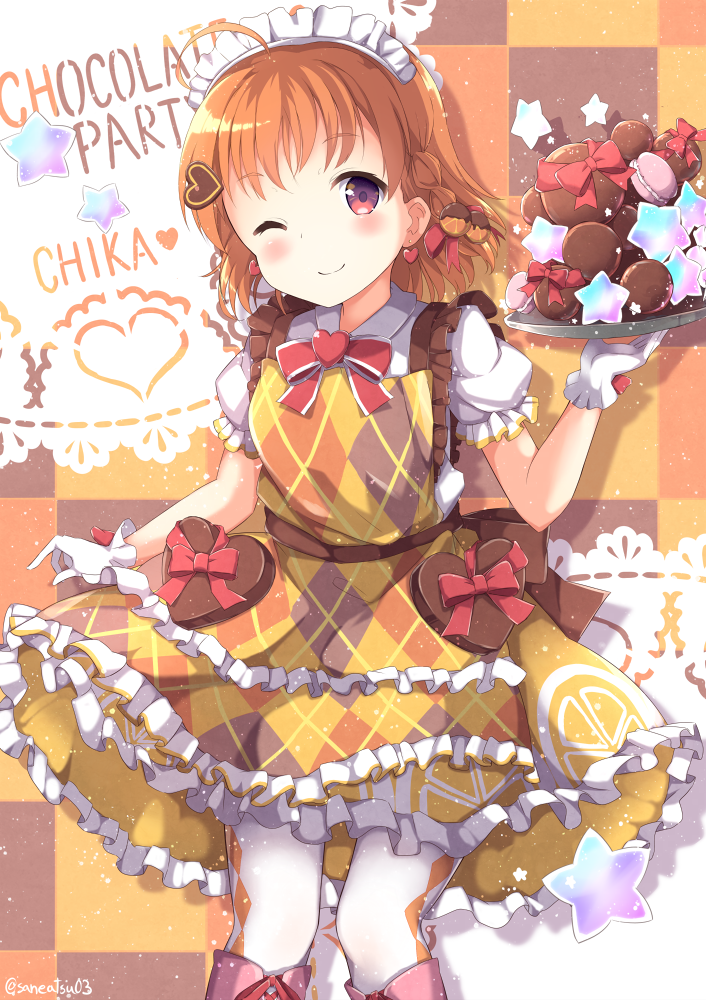 takami chika (love live! and 2 more) drawn by niwasane_(saneatsu03)