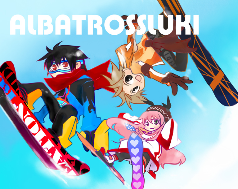 alba, ruki, and ross (sen'yuu.) drawn by noi382