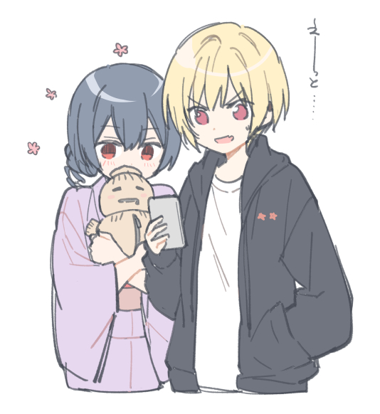 morino rinze and saijo juri (idolmaster and 1 more) drawn by pepuko