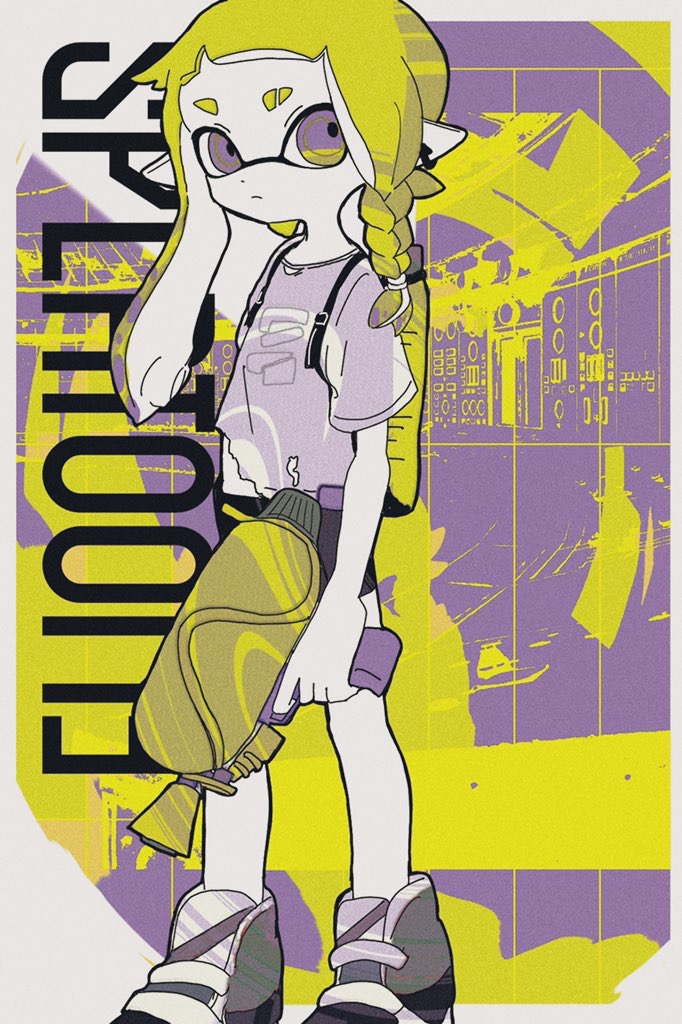 inkling player character, inkling girl, and agent 3 (splatoon and 1 more) drawn by hu-yann